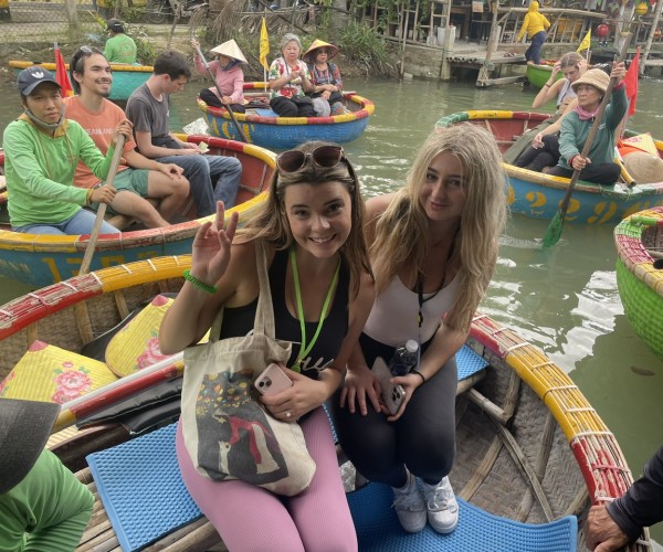 Basket Boat Tour And Coffee Making Class At Cam Thanh Coconut Village